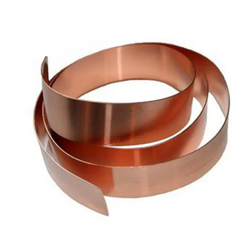 99.99% Copper Foil 0.1mm-10mm Copper Foil For Battery Copper Strip Coil Manufacturer