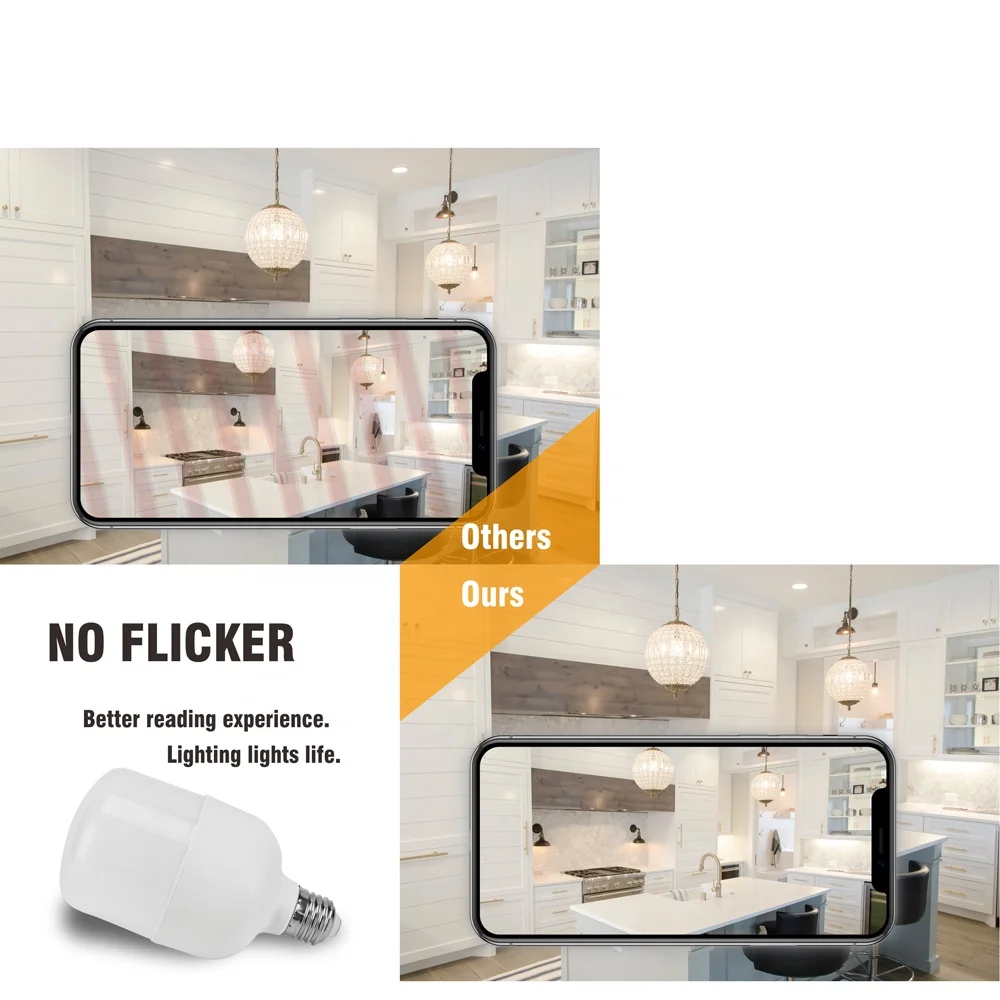 High Lumen T Shape 5w 10w 15w 20w 30w 40w 50w E27 Led Bulb