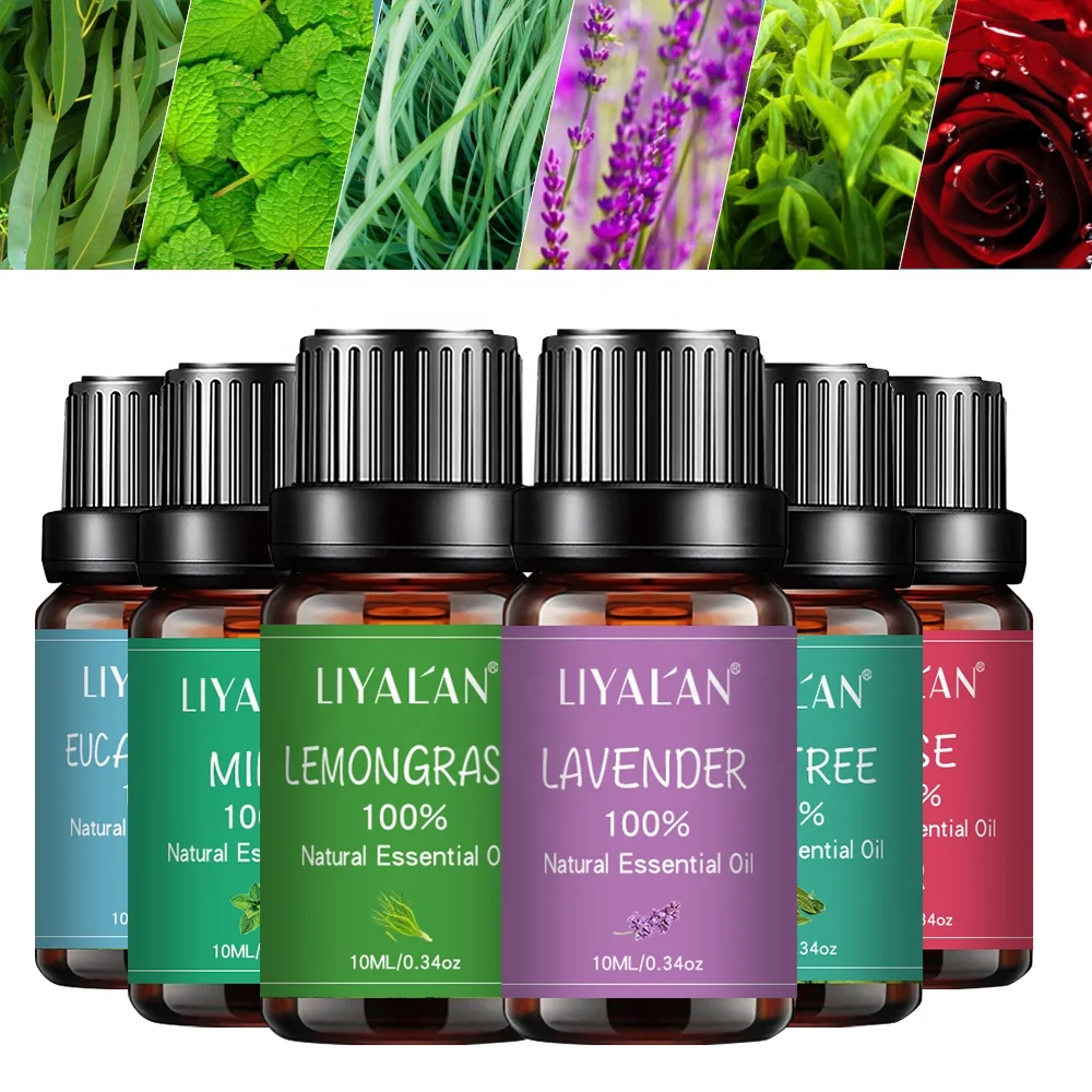 New Aromatherapy Fragrance Oil Diffuser scented oil Mint Lavender Rose Eucaluptus Lemon Tea Tree Essential Oil
