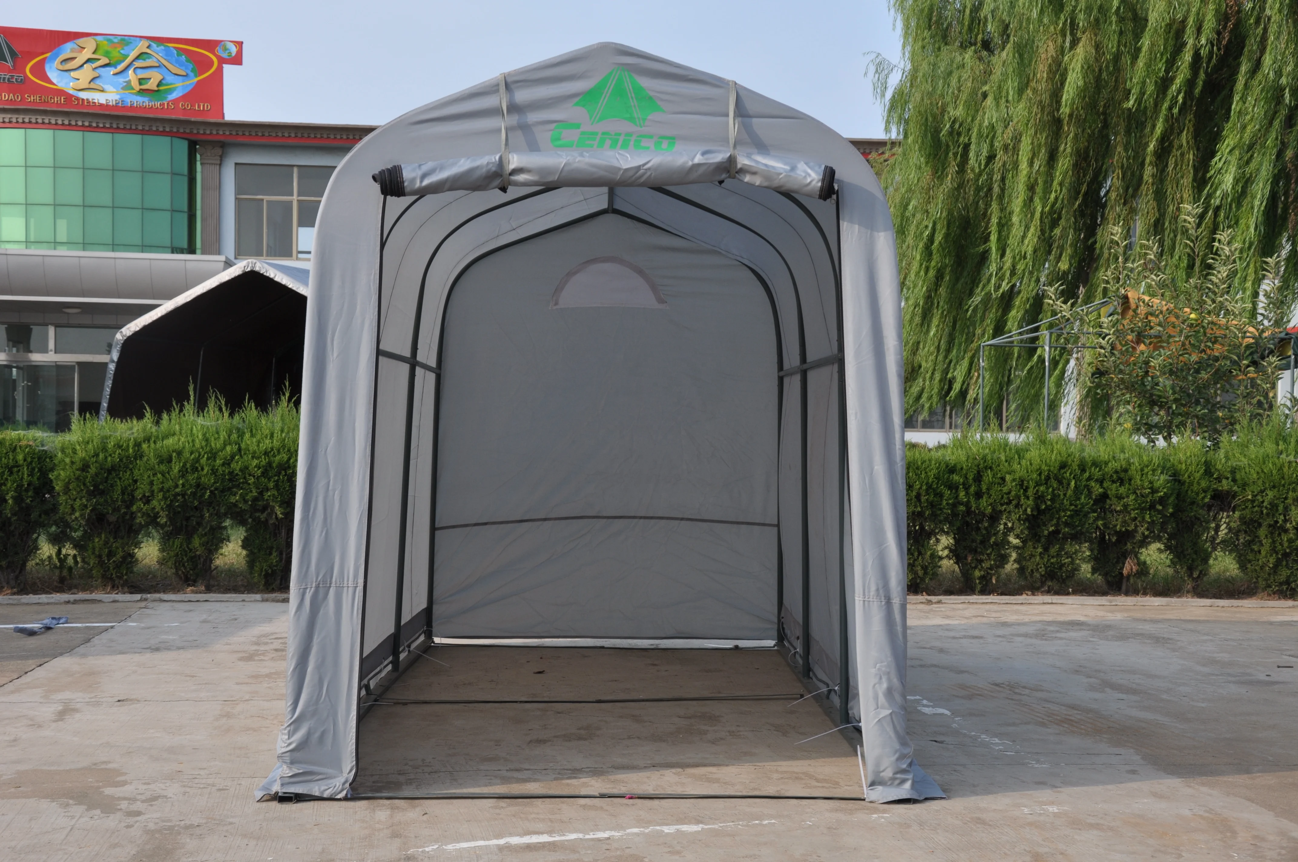 bicycle shelter , storage shed