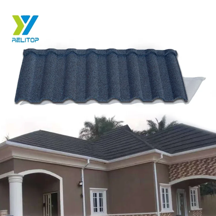 Newest Building Construction Materials Stone Coated Metal Roof Tiles Pricehighly weather resistance ability 50 years warranty