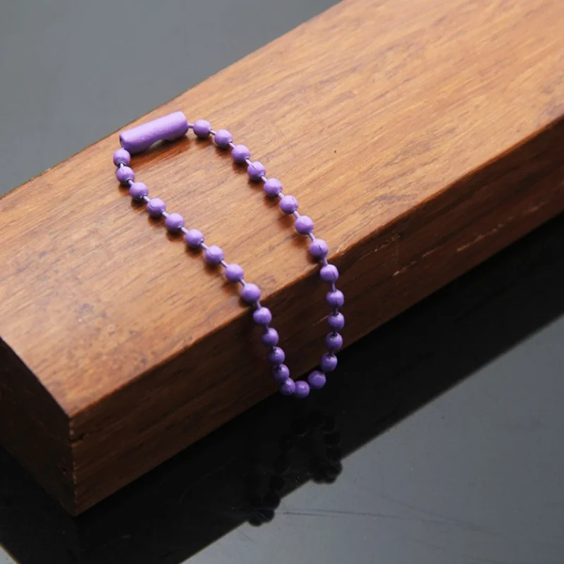 Fashionable High Quality Color Jewelry Bead Chain Ball Chain Connector Iron Ball Chain Bead With Connector