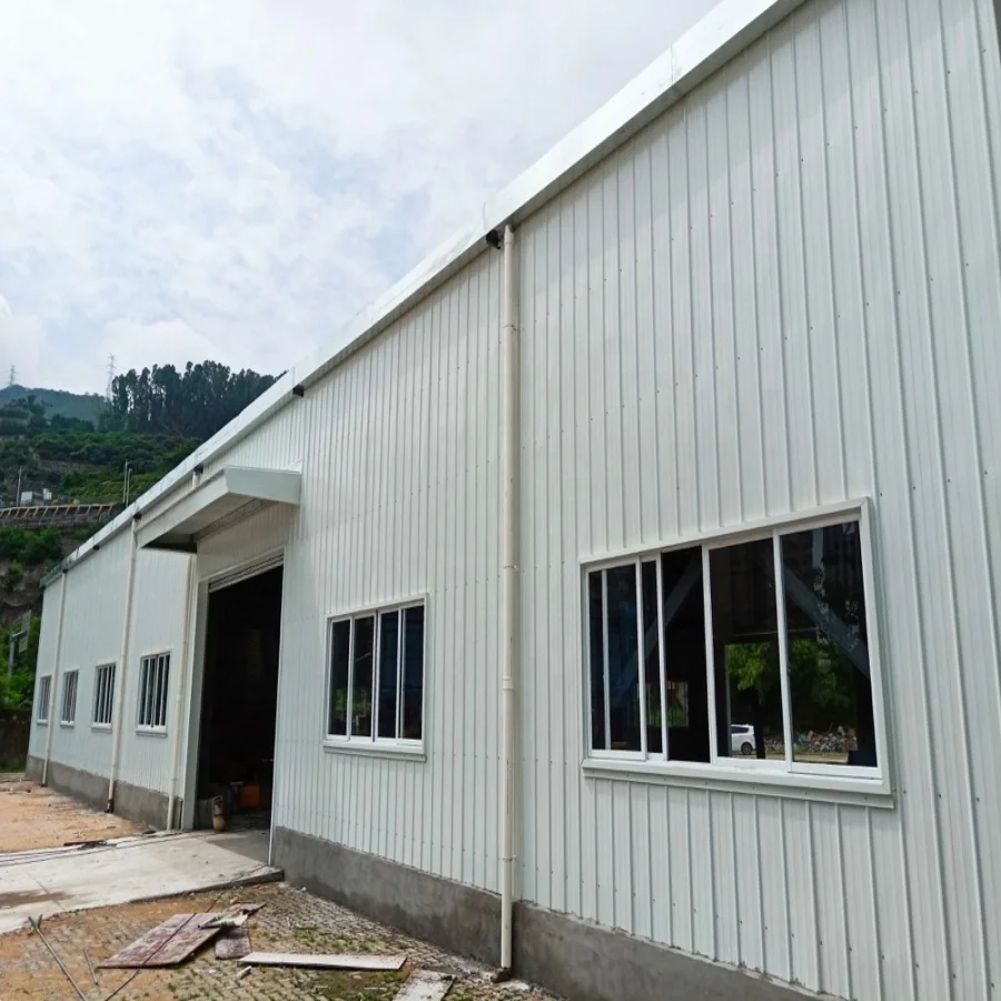 Prefabricated Construction Design pre fab Steel Structure Warehouse Building workshop plant metal building