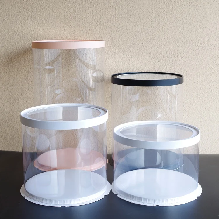 30 cm Round Clear Lid Transparent Cake Box caixa de bolo Wedding Cake Package Shipping Box