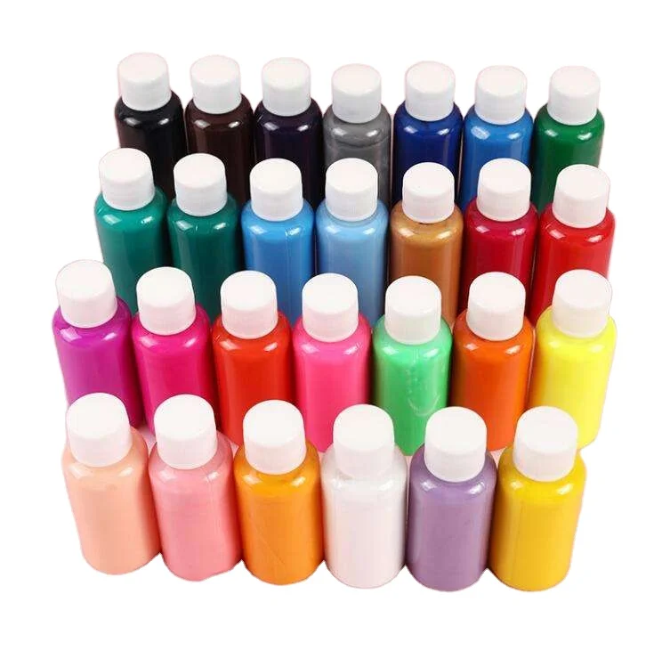 60ML 27 Colors Fluid Bear Paint Kids DIY Liquid Pigment Dye Fashion Violent Bear Acrylic Paint Plaster Painting Art Drawing
