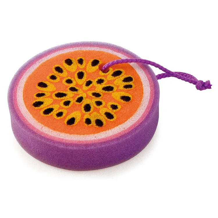 Cartoon Watermelon Shape Bath Sponge Personal Care PU Foam Bath Brush Exfoliating Loofah Bath Ball With Customize Logo For Kids