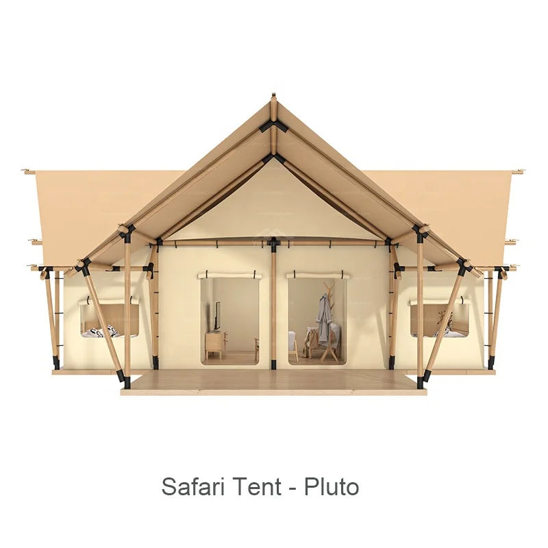 Pluto - Safari Tent African Luxury Tents Hotel Resort Glamping With Bathroom For Family