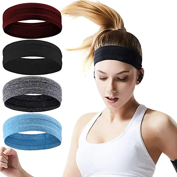 Women headband yoga sport athletic elastic hair band running travel fitness light weight headband for women