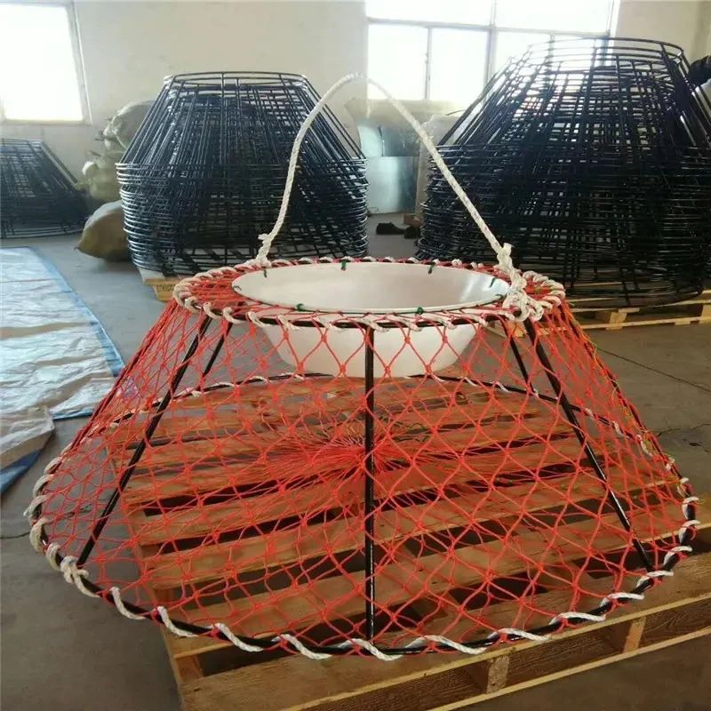 Seasonal Commercial Heavy Duty Welded Crab lobster pot used deep sea fishing trap king crab cage