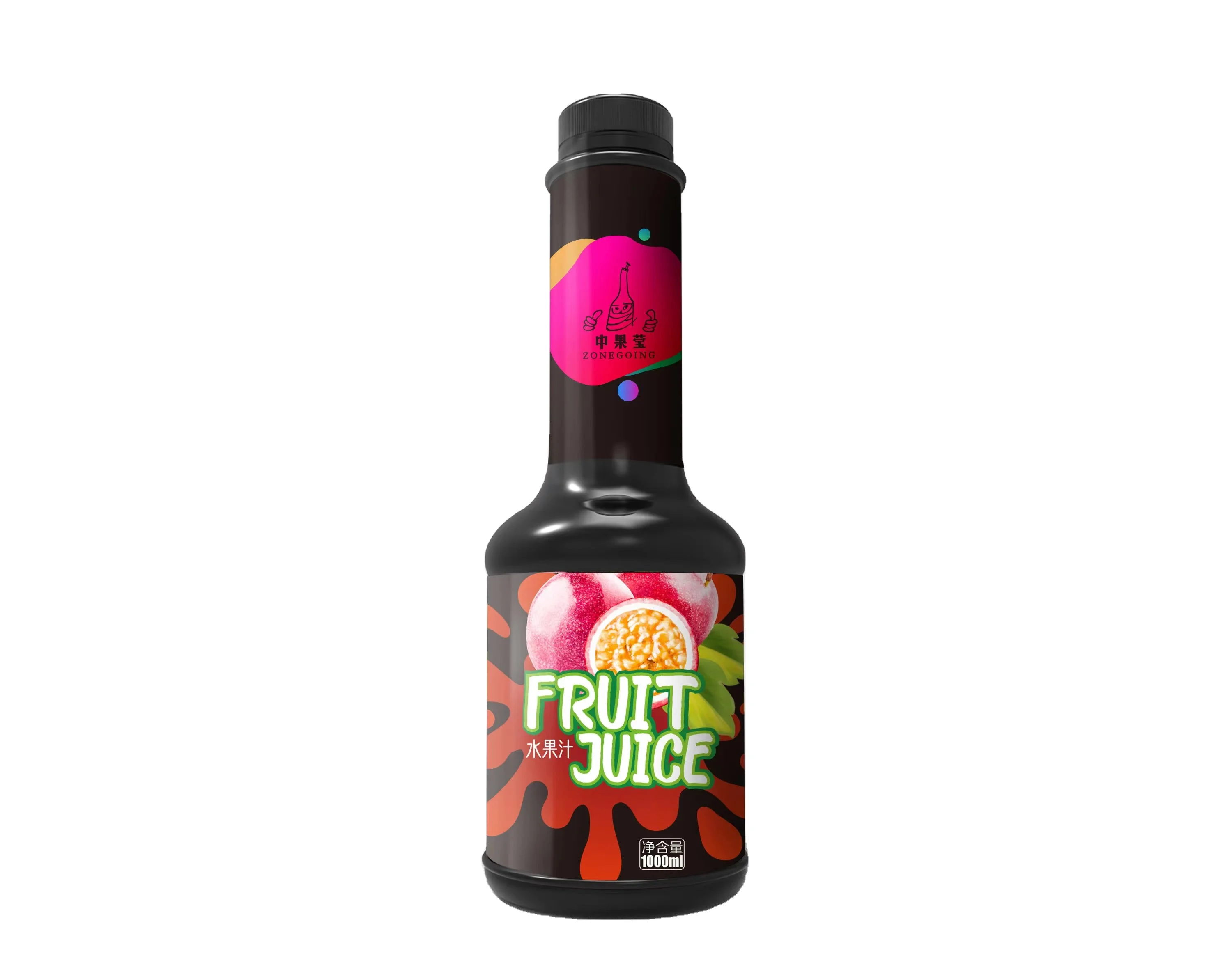 Juice Syrup Manufacturer High Quality 1.2l of Fresh Concentrate Passion Fruit Juice High Fruit Sugar Yellow Daily Soft Drinks