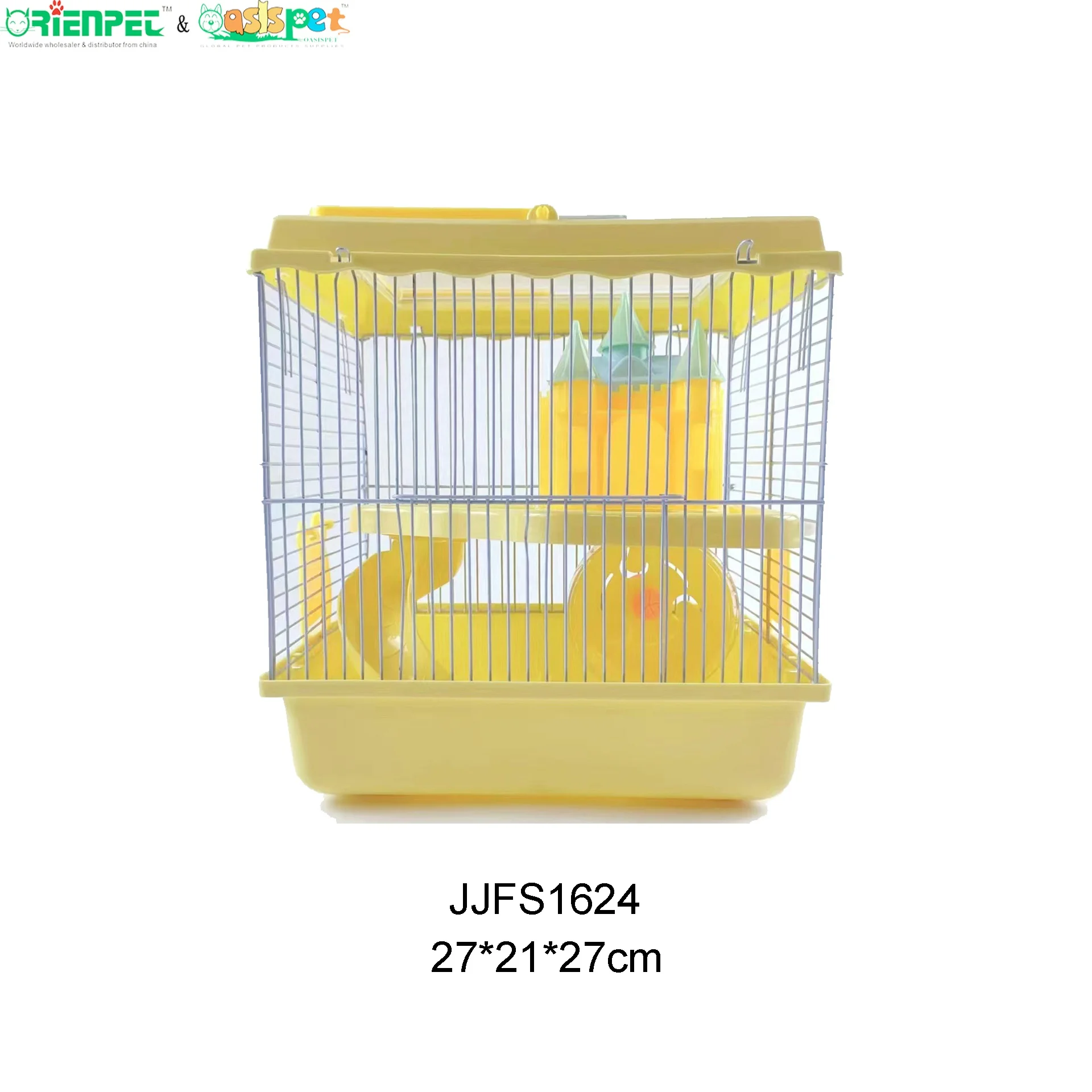 ORIENPET & OASISPET New Demon Immortal Castle design Pet Wire Hamster cage 2 layers JJFS1624 Pet cage Products