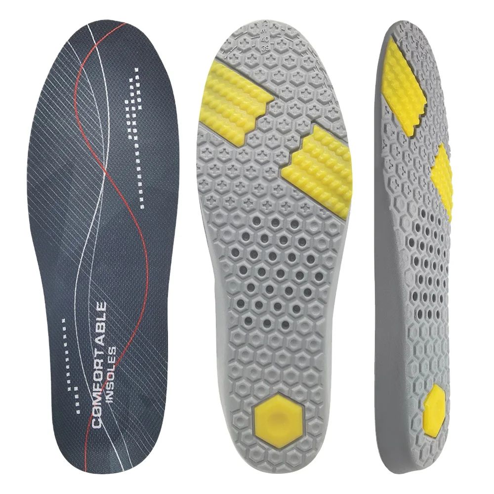 IDEASTEP Anti Shock Insoles Against Heel Anti Cushioning Soft Insole Lining Shoe Heel Foam Arch Support Design Supplier Pu