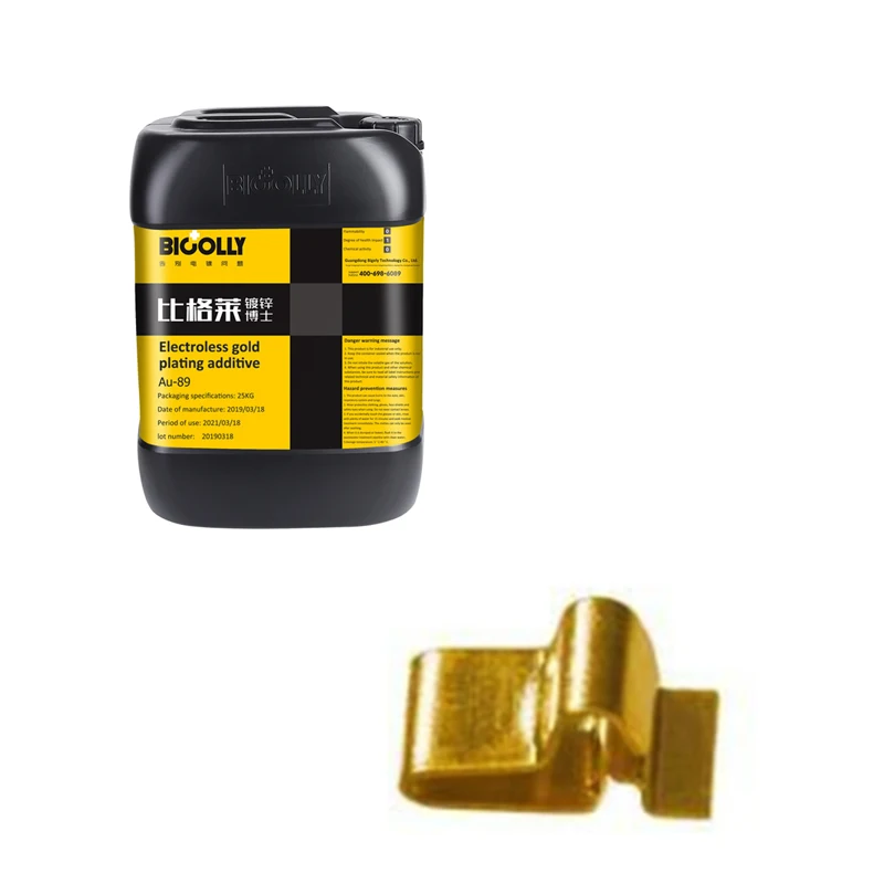 Electroless gold plating Additive Au-89 Chemical gold precipitation solution with good bath stability and Uniform dense coating