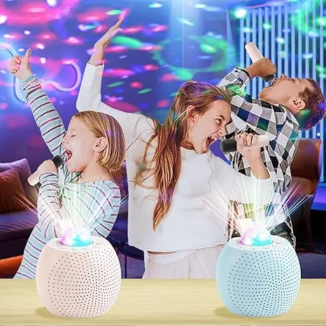 Home KTV  Portable Voice Changing Karaoke Machine RGB Light Portable Mini Bluetooth Karaoke Speaker