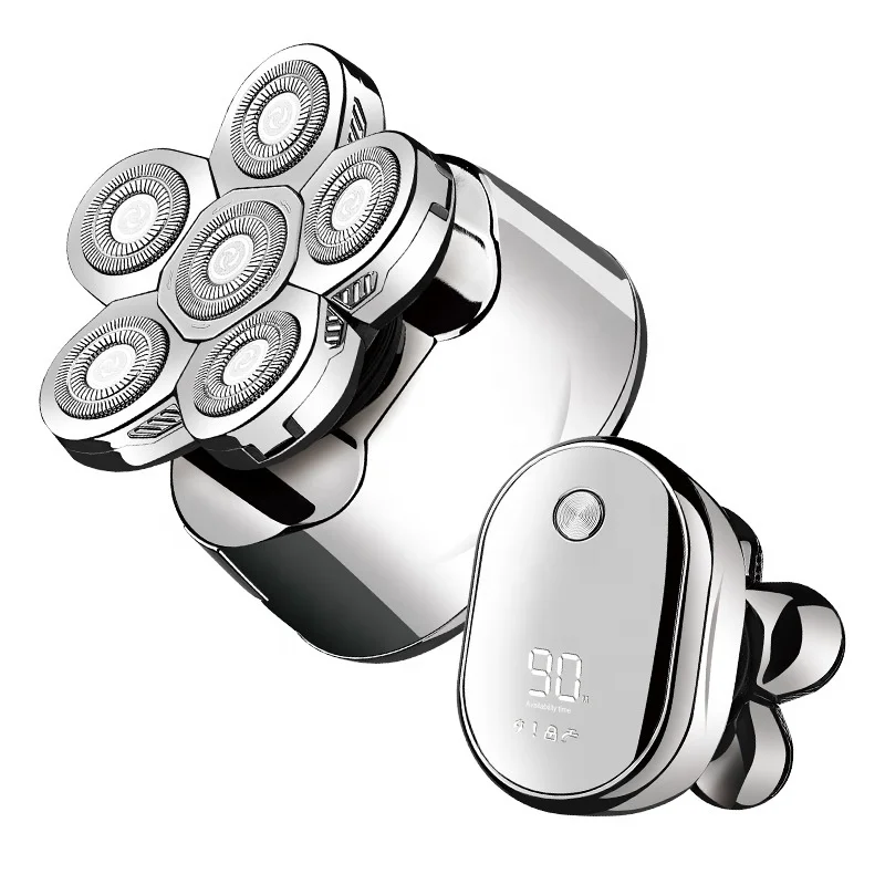 waterproof six rotary heads hair professional electric 6 in 1 men