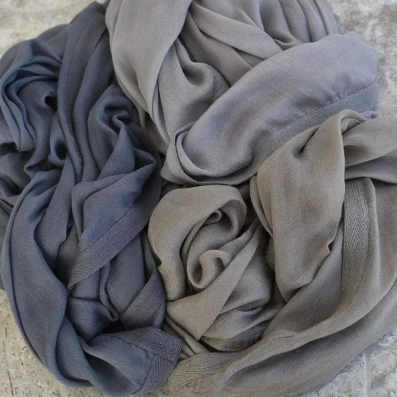 Wholesale Solid color modal large size cotton  modal soft women turban scarf hijab 70*180CM Baby Seam Hijab