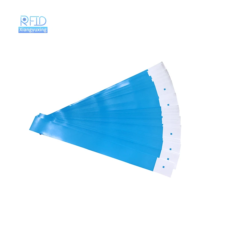 nfc wristbands wholesale 13.56mhz ISO14443A paper rfid wristband custom event