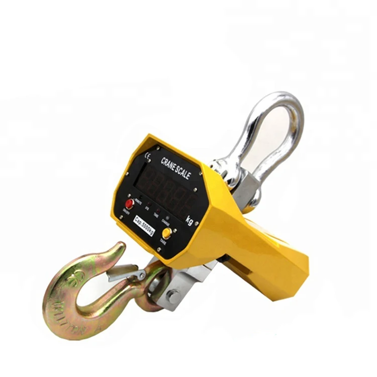 10T Large LED Electronic Digital Hanging Weight 10 Ton Weighing Crane Scale hook scale