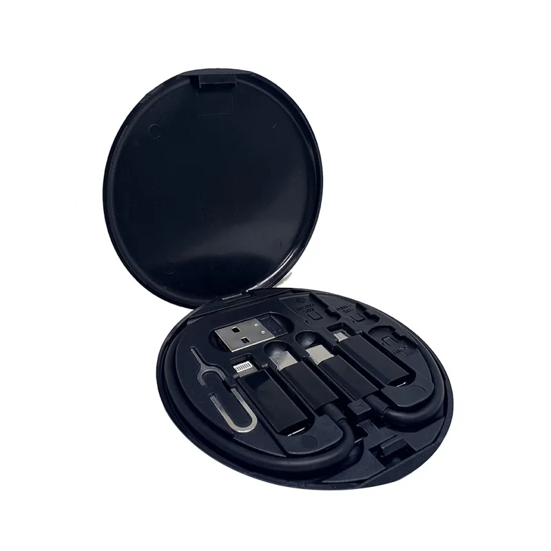 60W Fast Charging Data Cable 3 In 1 Charging Cable Storage Set Box With Data Cable For Mobile Phone