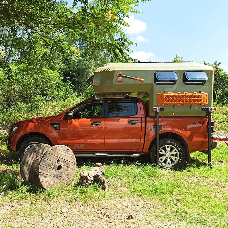 2025 Aluminum Mobile House Slide on Camper Motorhome for Off-Road Camping Car Travel