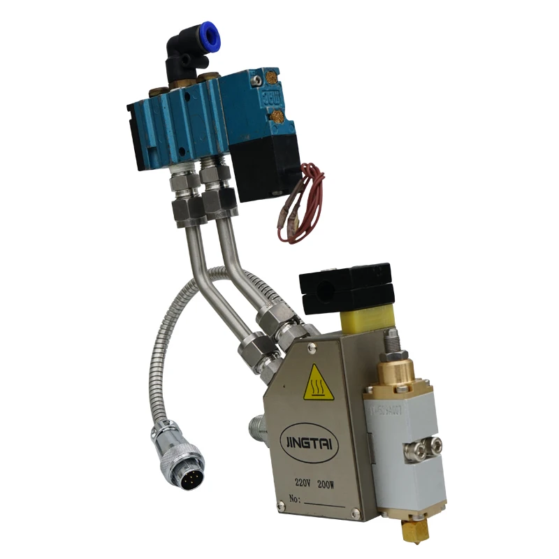 
Jingtai high speed high precision glue spray head bead strip spraying hot melt glue gun 