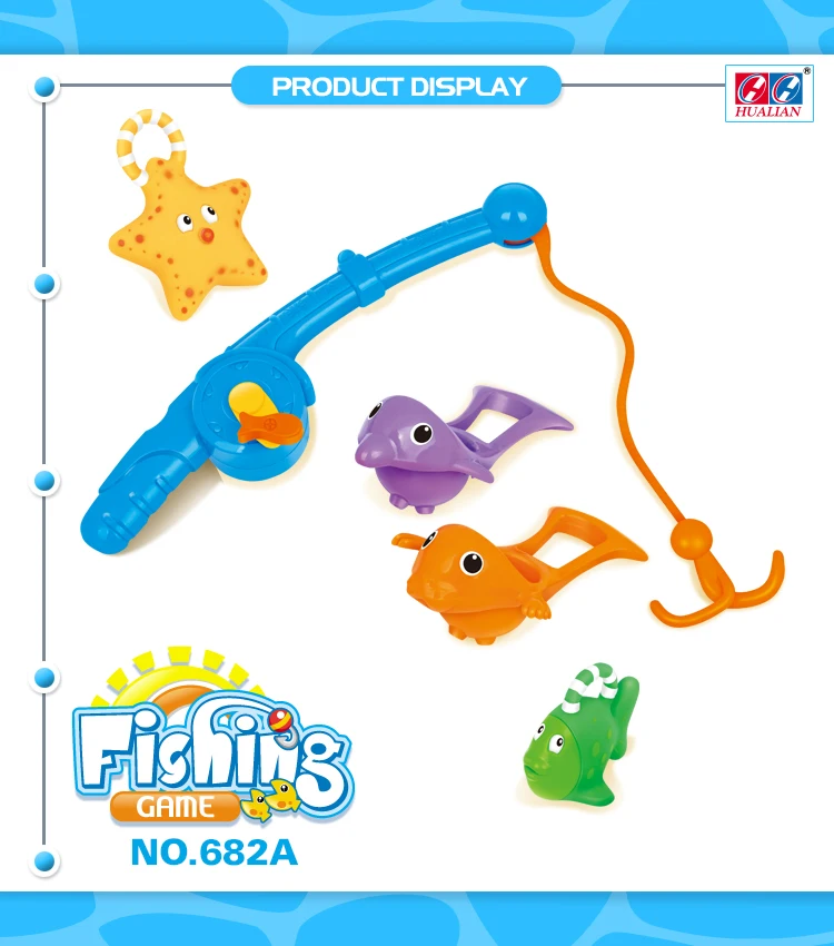 Fishing Toy Set Water Beach Toys Children Play set Fish Crab Sea Animal PVC Toys