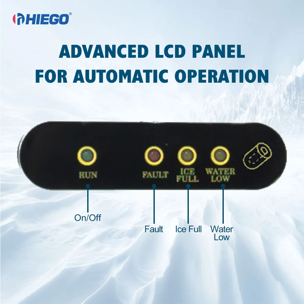 Convenient 20Kg/24H Fast Freeze Ice Maker Bullet Shaped Ice Making Machine for Supermarket Restaurant Bar Coffee Shop