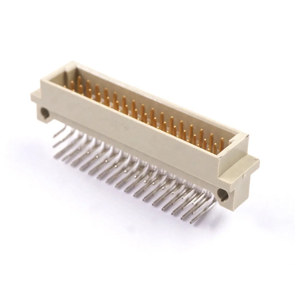 Штыревой разъем Backplane DIN 41612 3 ряда 48 позиций штыревой Din прямоугольный сквозной отверстие шаг 3x16 2