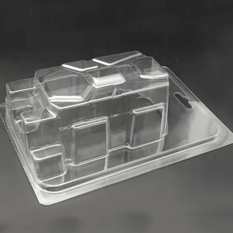 customized disposable plastic clamshell tray double back blister electronics card plastic case acuvue blister packs