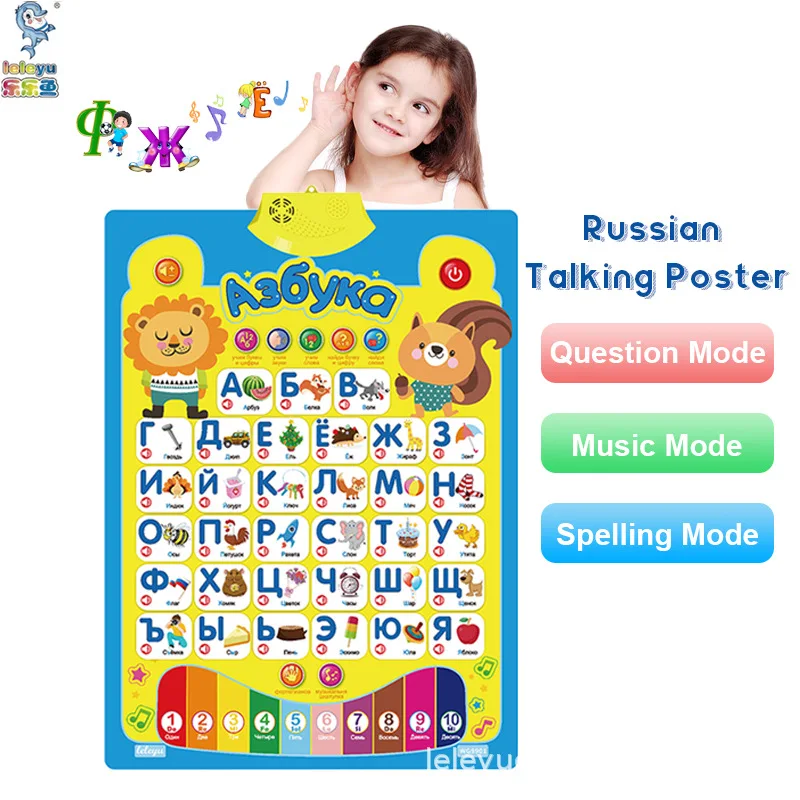 Spot Supplies Interactive Alphabet Education English Abc Talking Wall Chart Kids Learning Posters Children Language Learning Toy