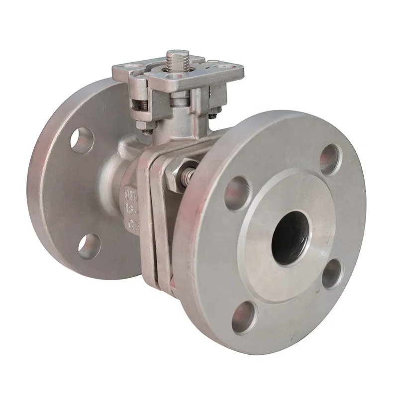 High Platform Mounting Pad CF8/CF8M/CF3/CF3MM/WCB Stainless Steel  Flange Ball Valve