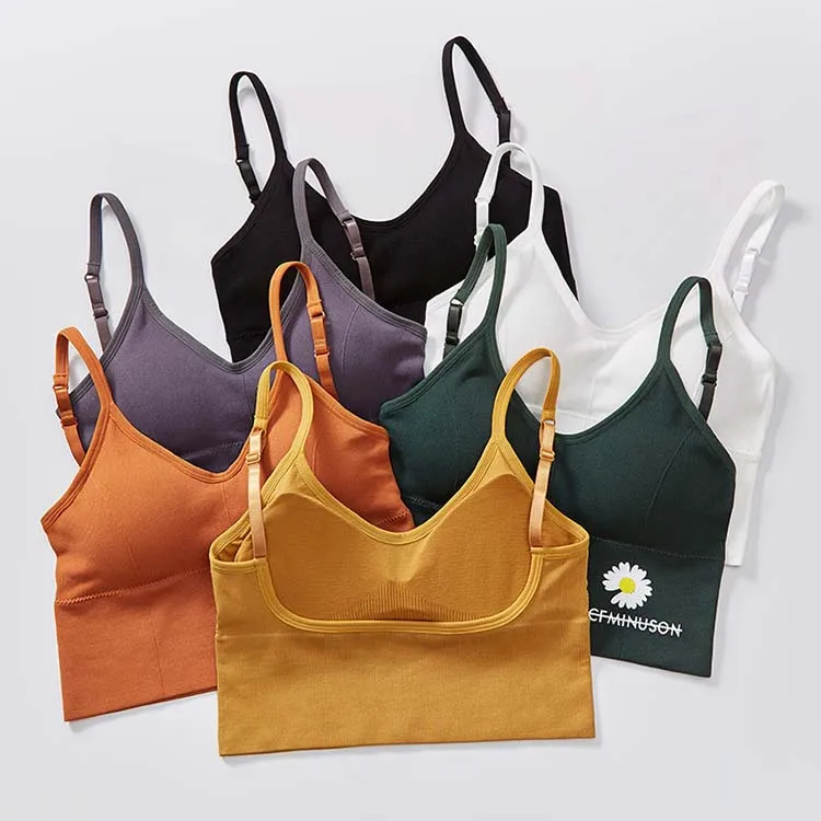 Hot Pick Comfortable Seamless Bra Set With Floral Print for Teen Girls Lift Yoga Women Ensemble Set Tube Underwear