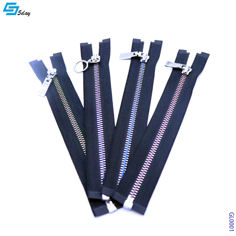 
metal zipper Y Teeth 5# black strong durable tape colorful teeth 