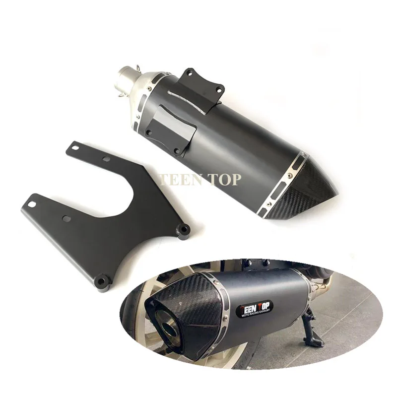 Racing Exhaust muffler For Vespa Sprint 125ie 3V Exhaust Full System 150ie Piagio Liberty Malaguti 125 150 I-get Silencer