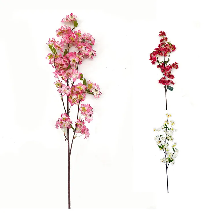 Hot selling products 2024 home decor table garden fake flower bouquet artificial flower peach blossom
