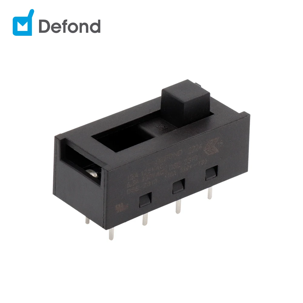 Slide Switch DSE-2310-BAP31-11R On-On 8 Pin  10A AC Power PCB Mounted Micro Switch Wireless Slide Switch