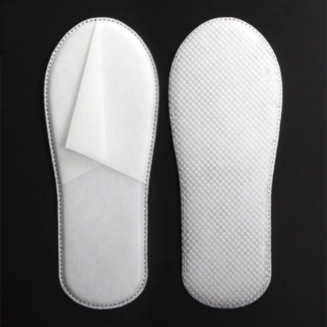 SJ Folding SPA Slipper Shoes Hotel Hospital Disposable Slippers Non-Woven Fabric Travel Disposable Slippers OEM Wholesale