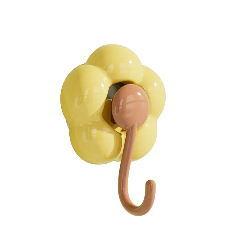 JAYA Sunflower Suction Cup Hooks No Punch No Trace Suckers Hooks for Kitchen Living Room Bathroom Powerful Sticky Hooks