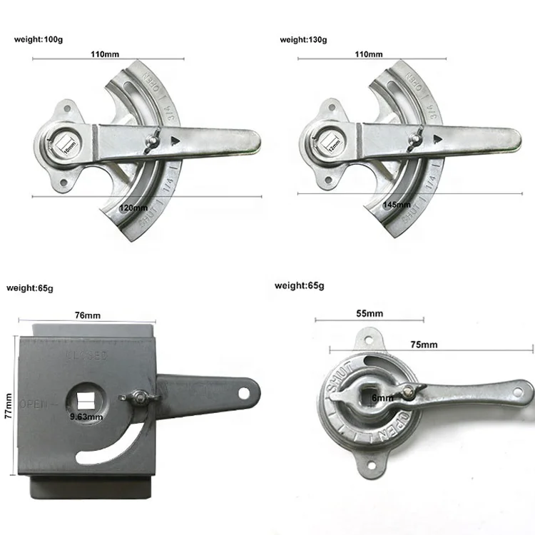 Ручные Демпферы для воздуховодов квадрант системы hvac