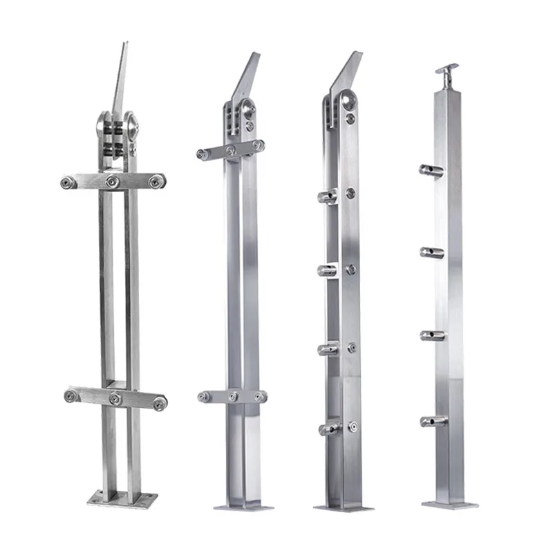 Stainless steel railing post use for Balcony Cable Railing Clip Glass Handrail Bracket
