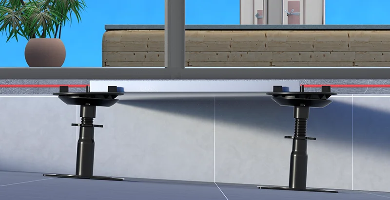 Негорючий укладчик с металлической напольной стойкой