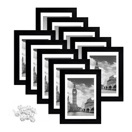 Wholesale Custom Wood Deep Square Shadow Box Frames Bulk White Black Photo Picture Frames