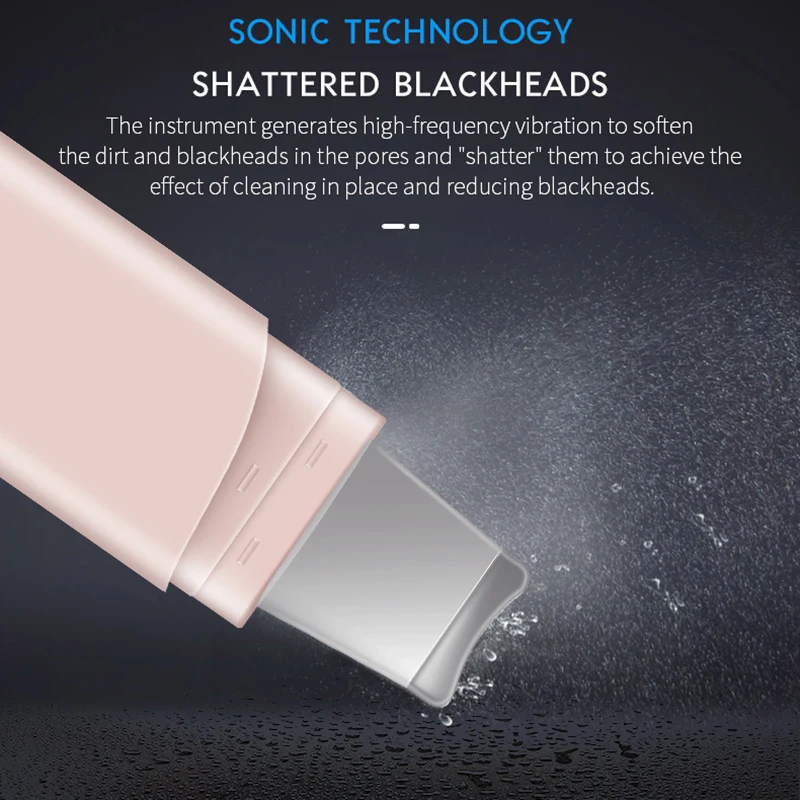 Most Sold Portable Peeling Ultrasonic Facial Pore Cleaning Skin Scrubber Machine