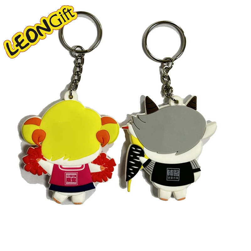 Custom Logo 2D & 3D Soft PVC Rubber Keychains 2D & 3D Metal Gift Anime Keychains Keychain