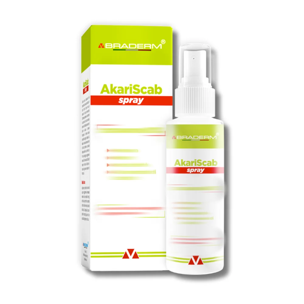 Wholesale Effective Antiparasitic Action Braderm Akariscab Spray 100ML Antiparasitic Spray