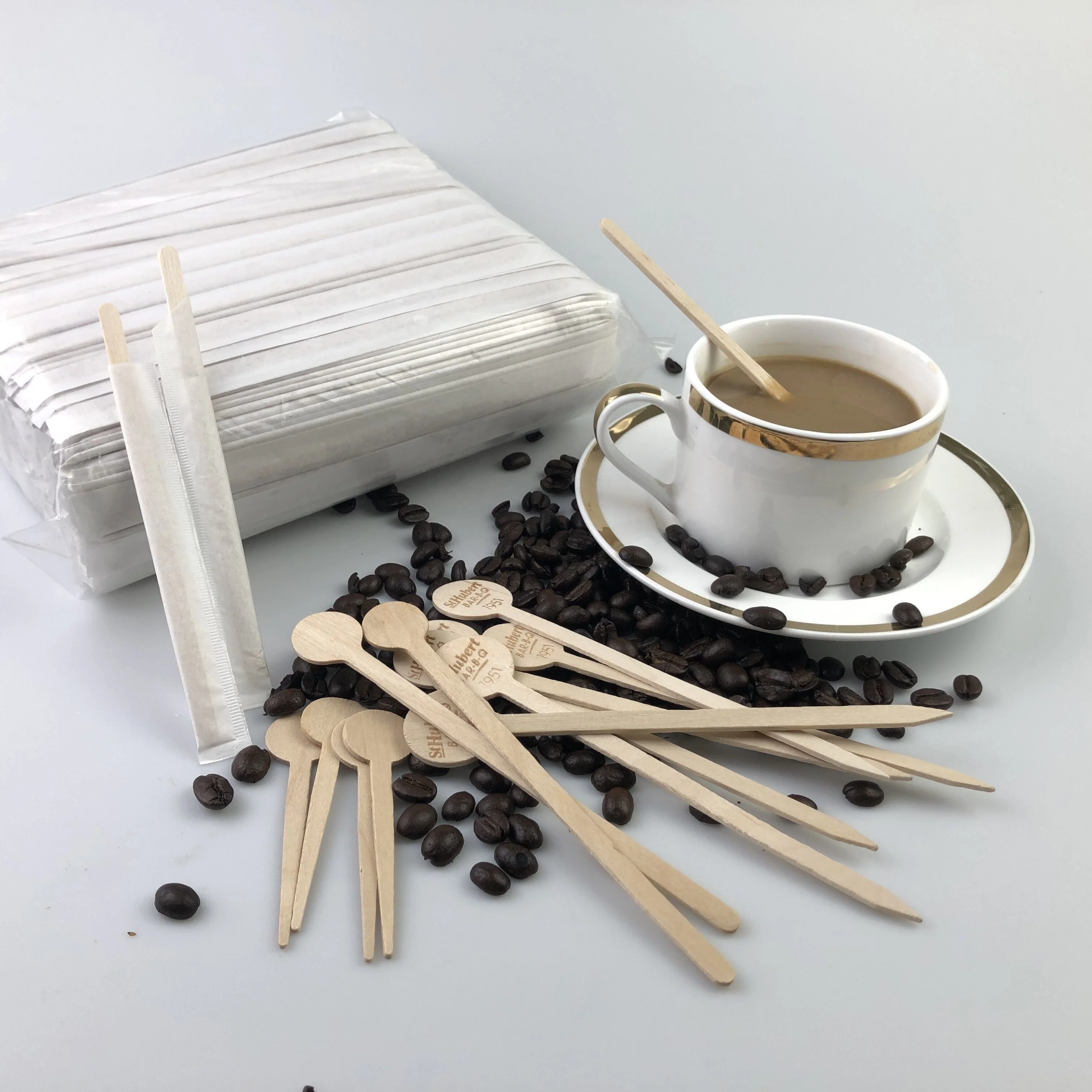 Одноразовая деревянная мешалка для чая из натуральной березы, китайская фабрика, оптовая продажа, мешалка для кофе