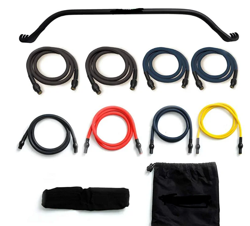 Portable Home Gym Resistance Bands Equipment System 6 Resistance Band Weightlifting Training Kit Bow and arrow fitness