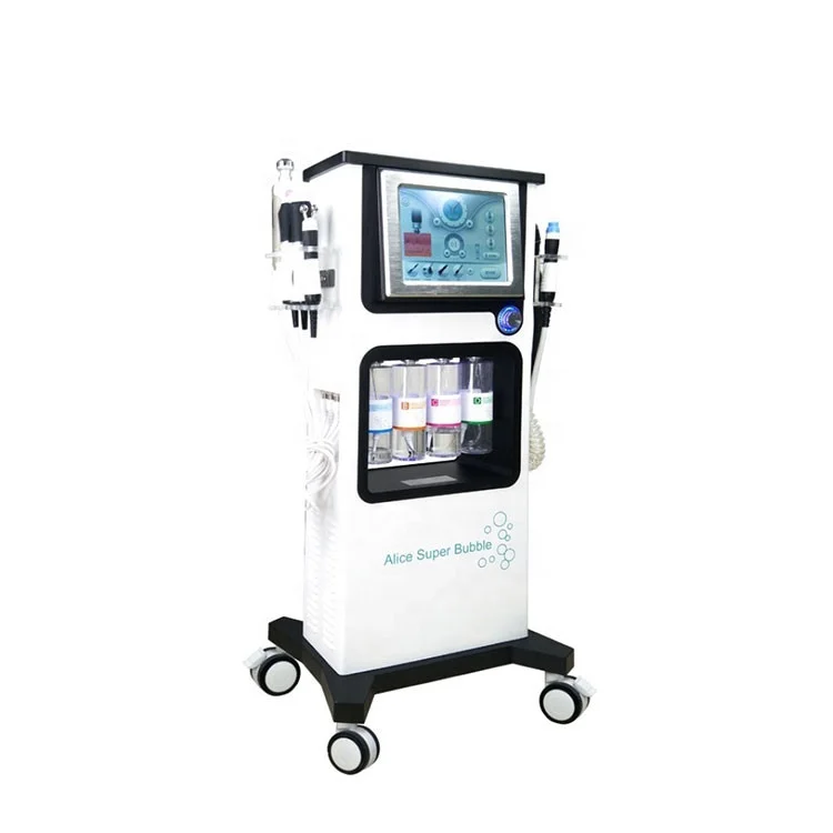 
7 in 1 Oxygen Jet Peel Bubble Machine CO2 Supper Bubble Facial Machine Water Dermabrasion RF Machine for wrinkel removal 