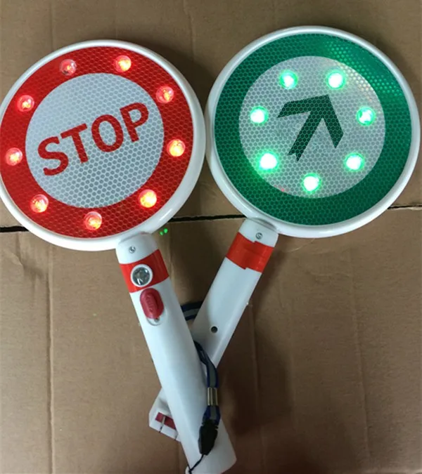 Handheld Stop Go знак команды для ГИБДД или команды аэропорта