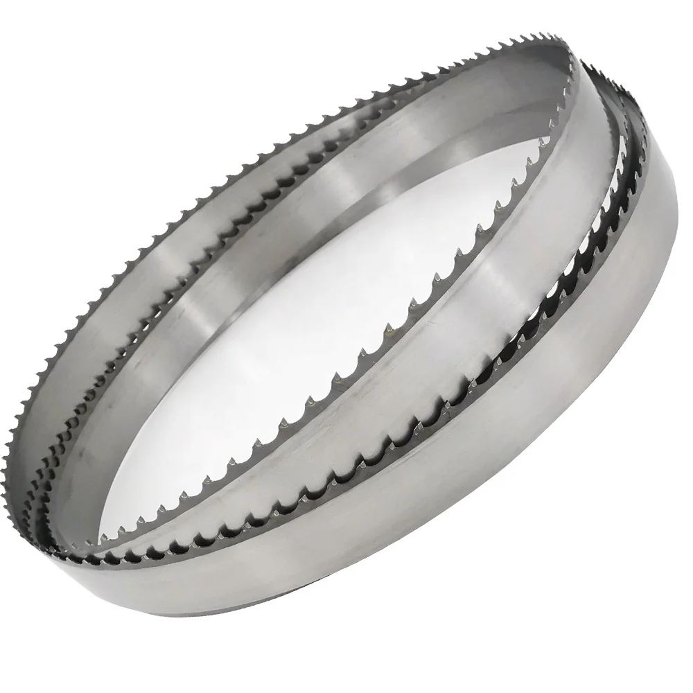 Sawmill Wood Work Vertical Woodworking Carbide Tooth Bandsaw Timber Log Cutting TCT Band Saw Blades Customized